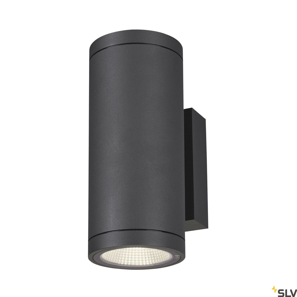 SLV ENOLA ROUND UP/DOWN M outdoor LED surface-mounted wall light anthracite CCT 3000/4000K 1003425