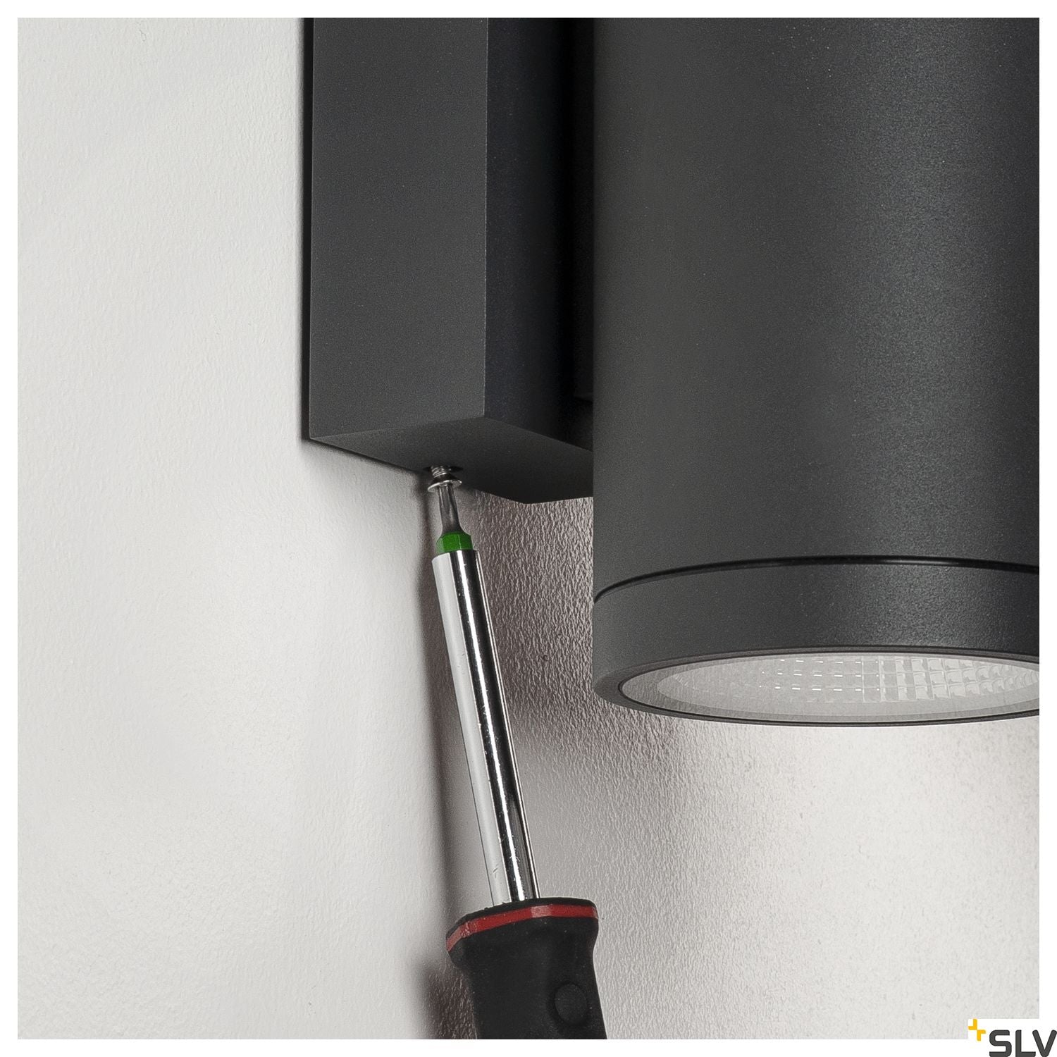 SLV ENOLA ROUND UP/DOWN M outdoor LED surface-mounted wall light anthracite CCT 3000/4000K 1003425