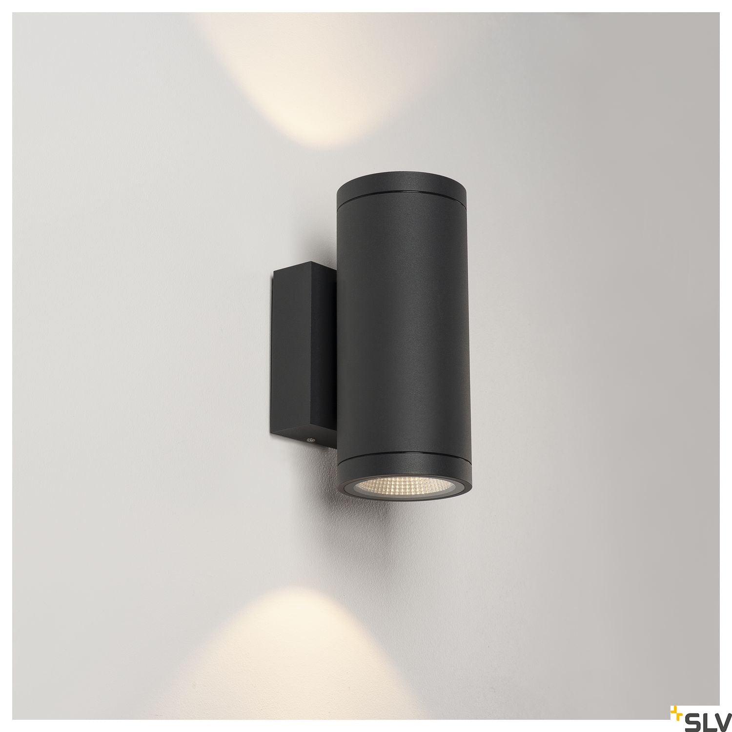 SLV ENOLA ROUND UP/DOWN M outdoor LED surface-mounted wall light anthracite CCT 3000/4000K 1003425