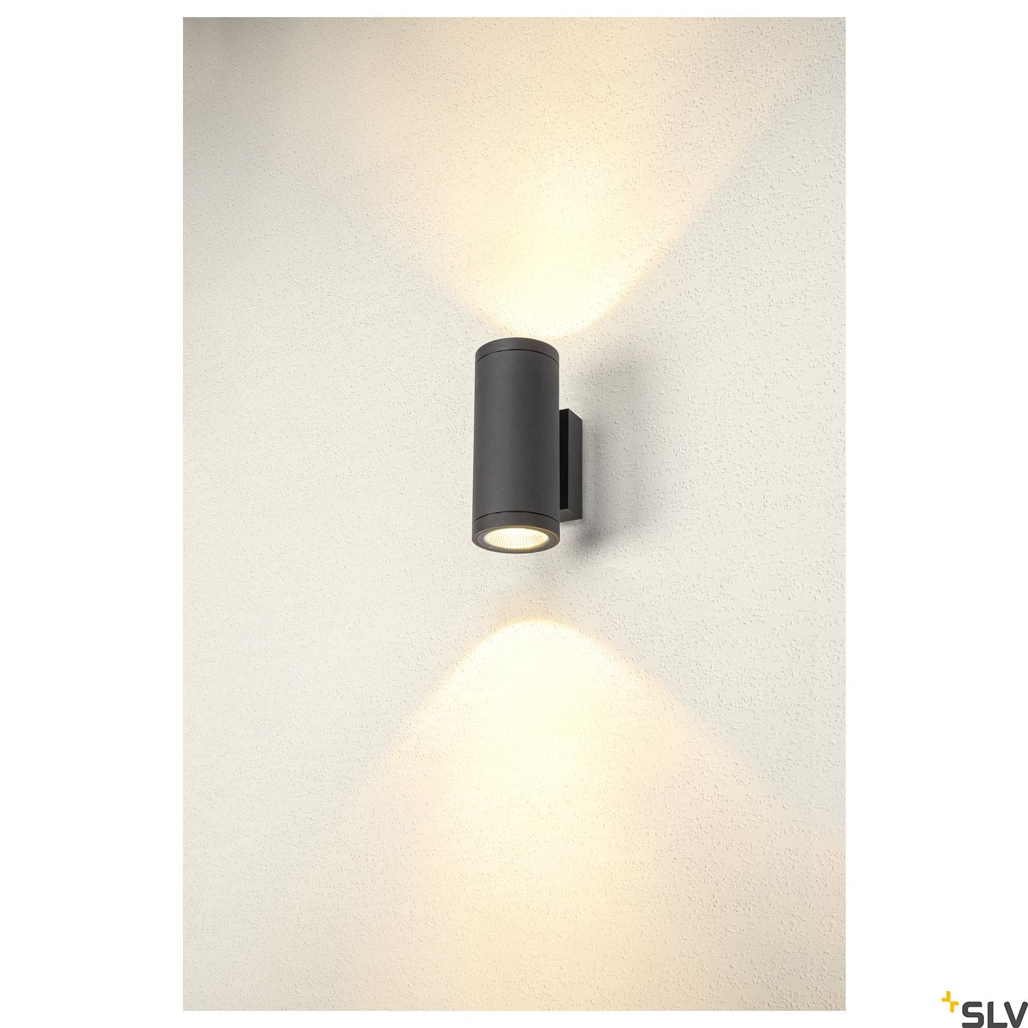 SLV ENOLA ROUND UP/DOWN M outdoor LED surface-mounted wall light anthracite CCT 3000/4000K 1003425