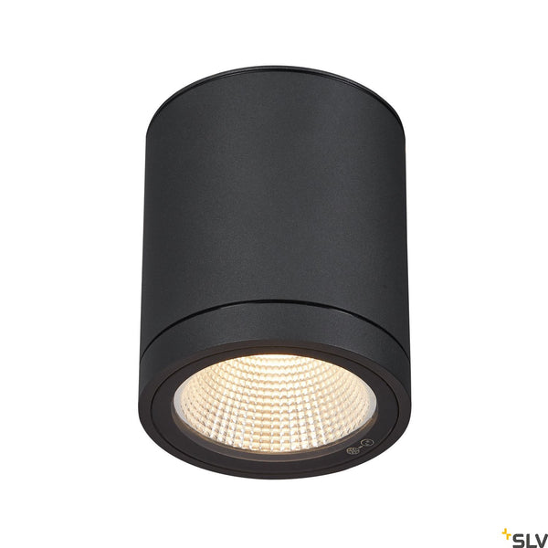 SLV ENOLA ROUND M outdoor LED surface-mounted ceiling light anthracite CCT 3000/4000K 1003427
