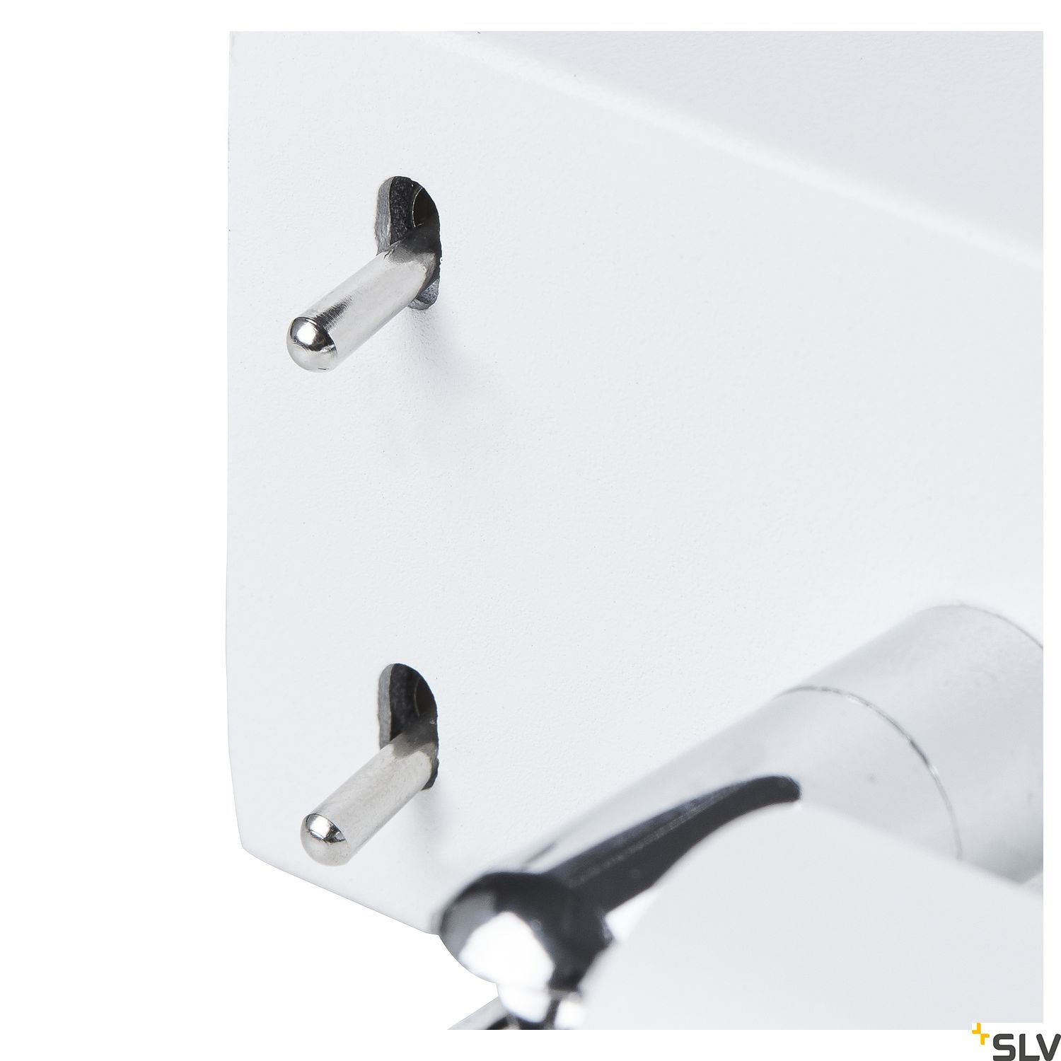 SLV QUADRASS SPOT indoor surface-mounted wall light with LED spotlight and E27 socket white 1003429
