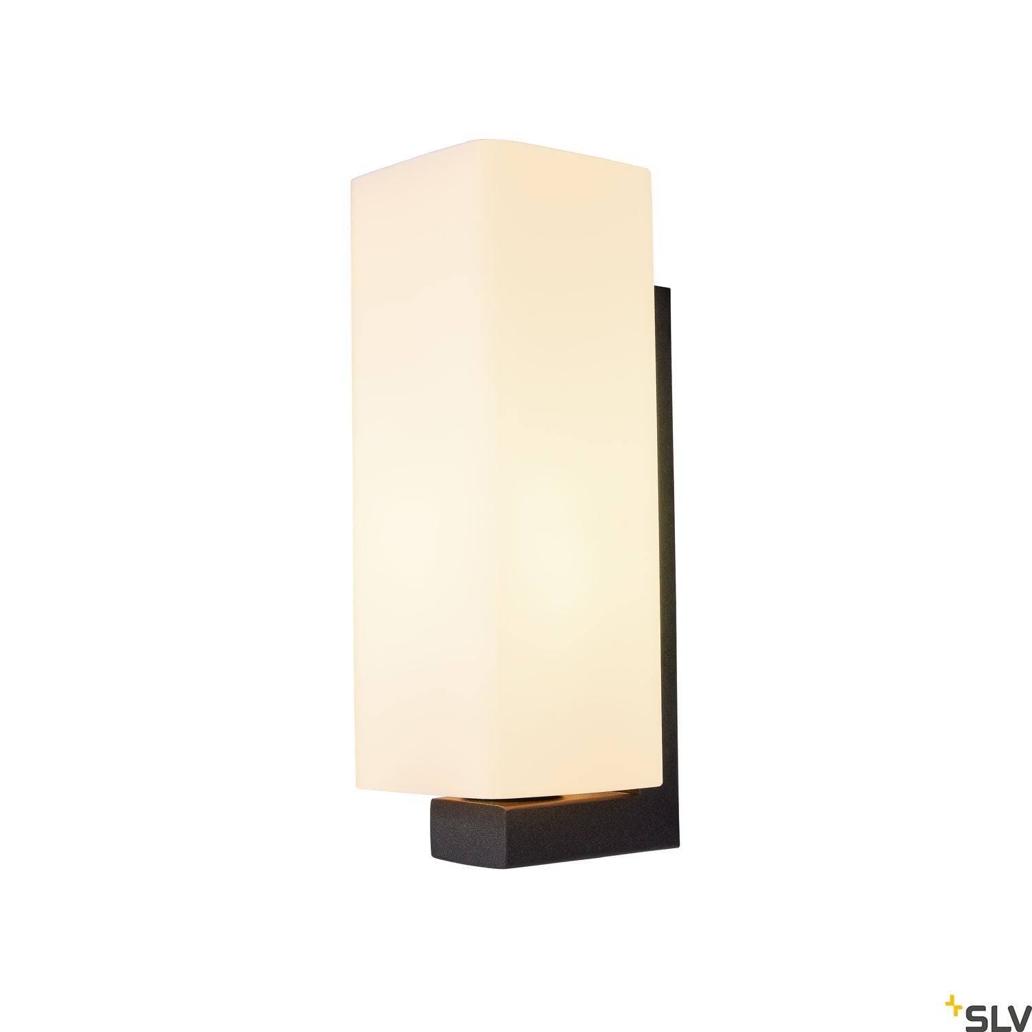 SLV QUADRASS indoor surface-mounted wall light E27 black 1003430