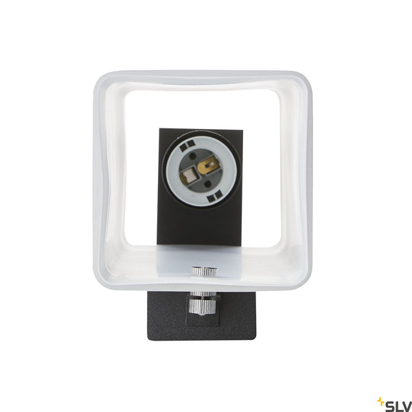 SLV QUADRASS indoor surface-mounted wall light E27 black 1003430