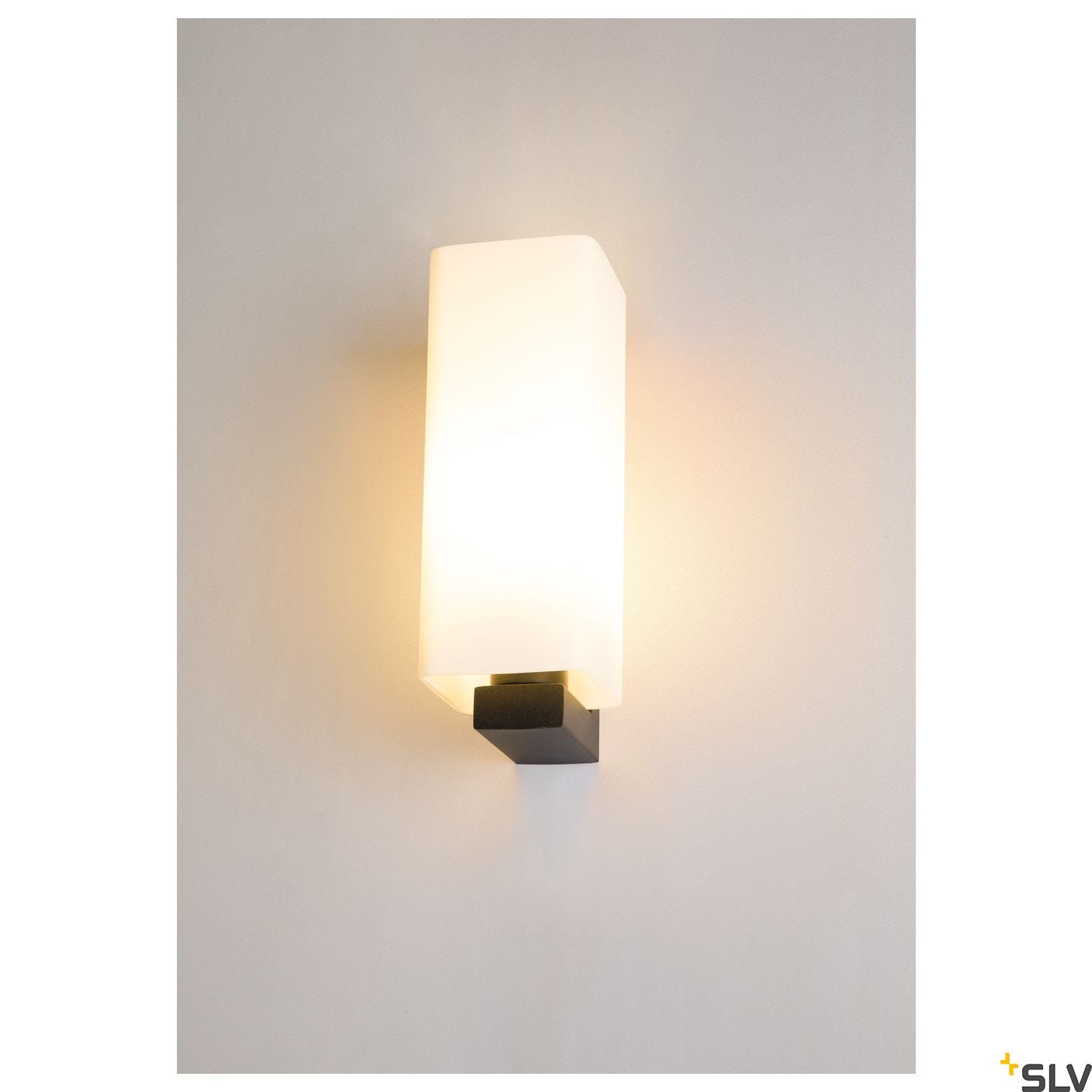 SLV QUADRASS indoor surface-mounted wall light E27 black 1003430