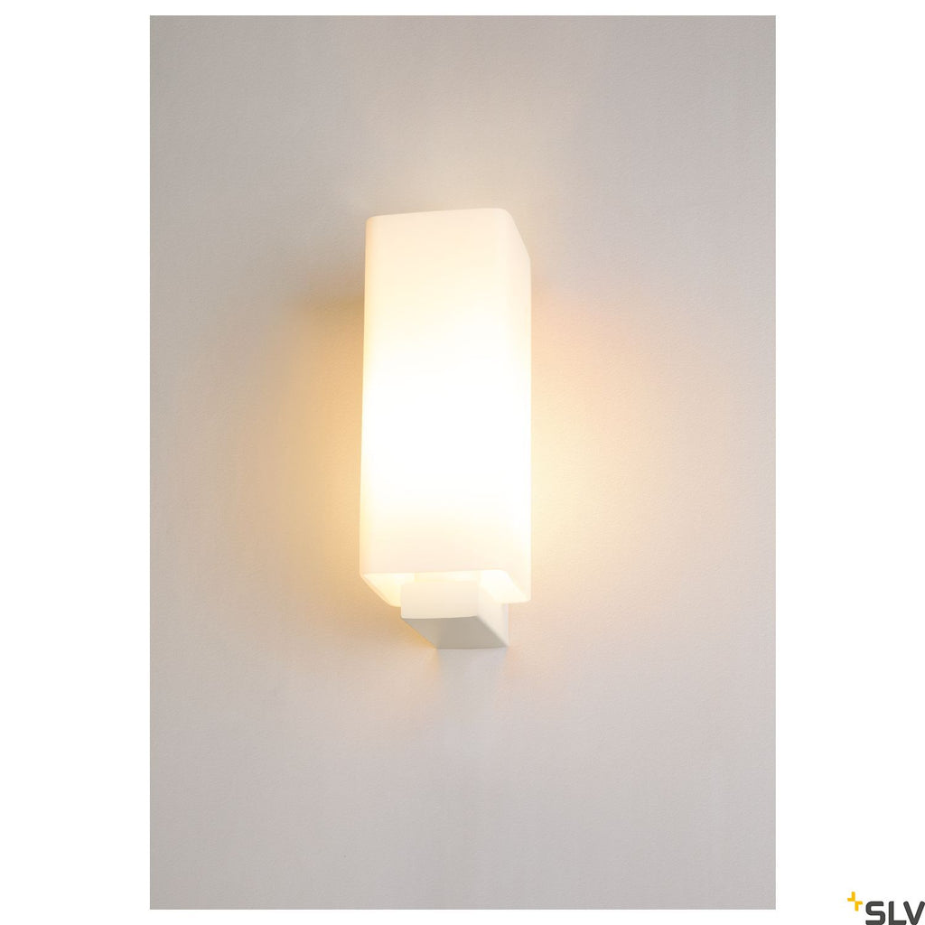 SLV QUADRASS indoor surface-mounted wall light E27 white 1003431
