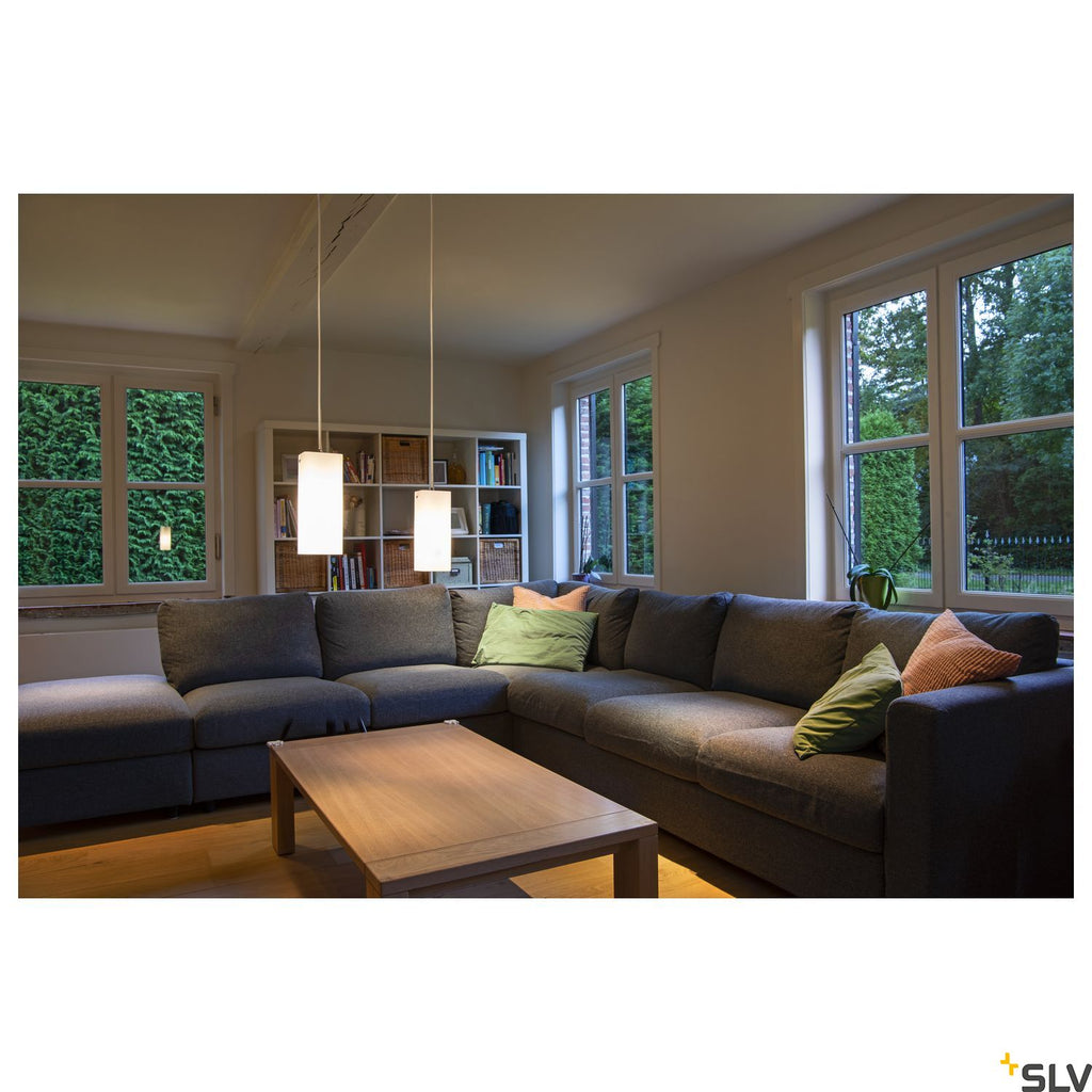 SLV QUADRASS Indoor pendant E27 white 1003432