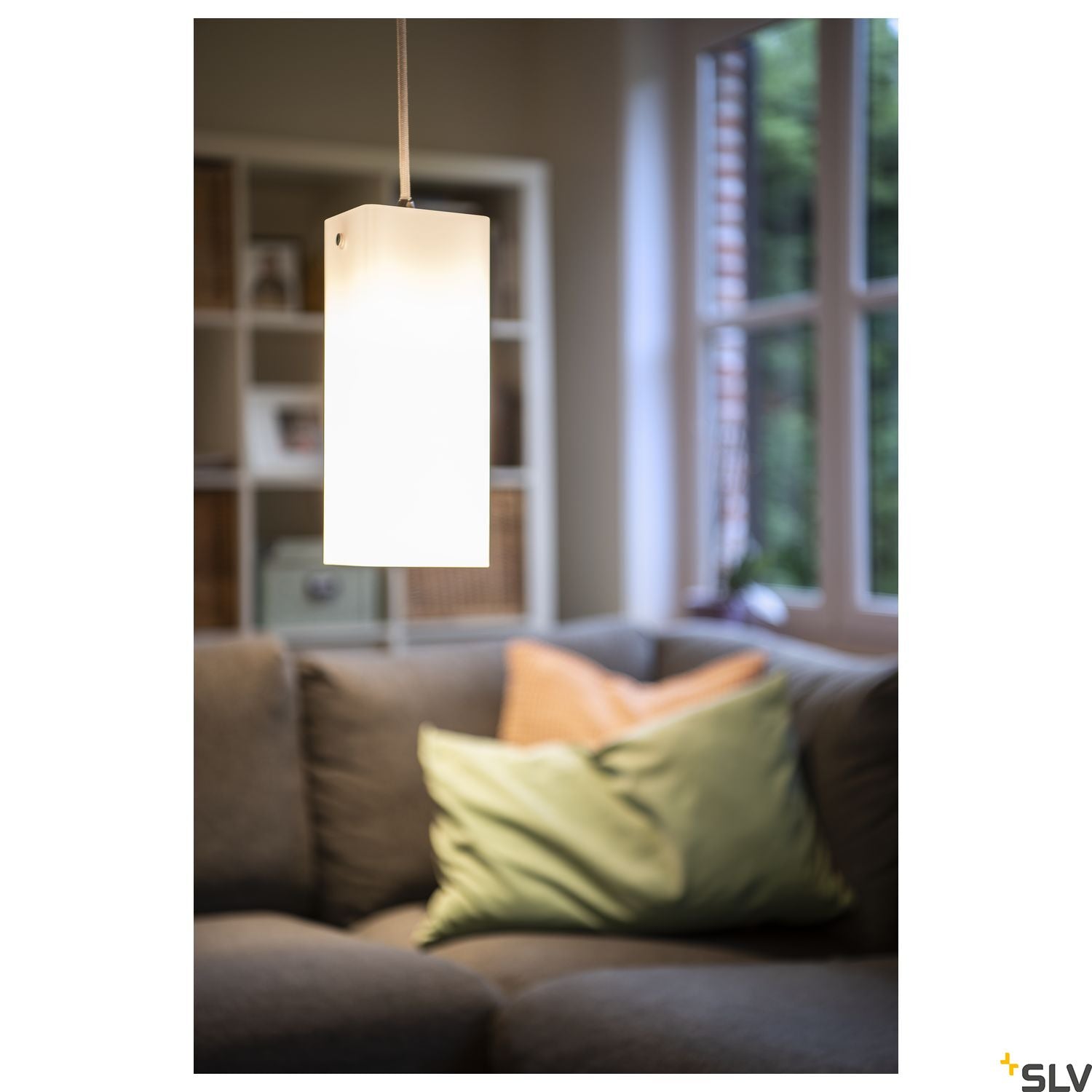 SLV QUADRASS Indoor pendant E27 white 1003432