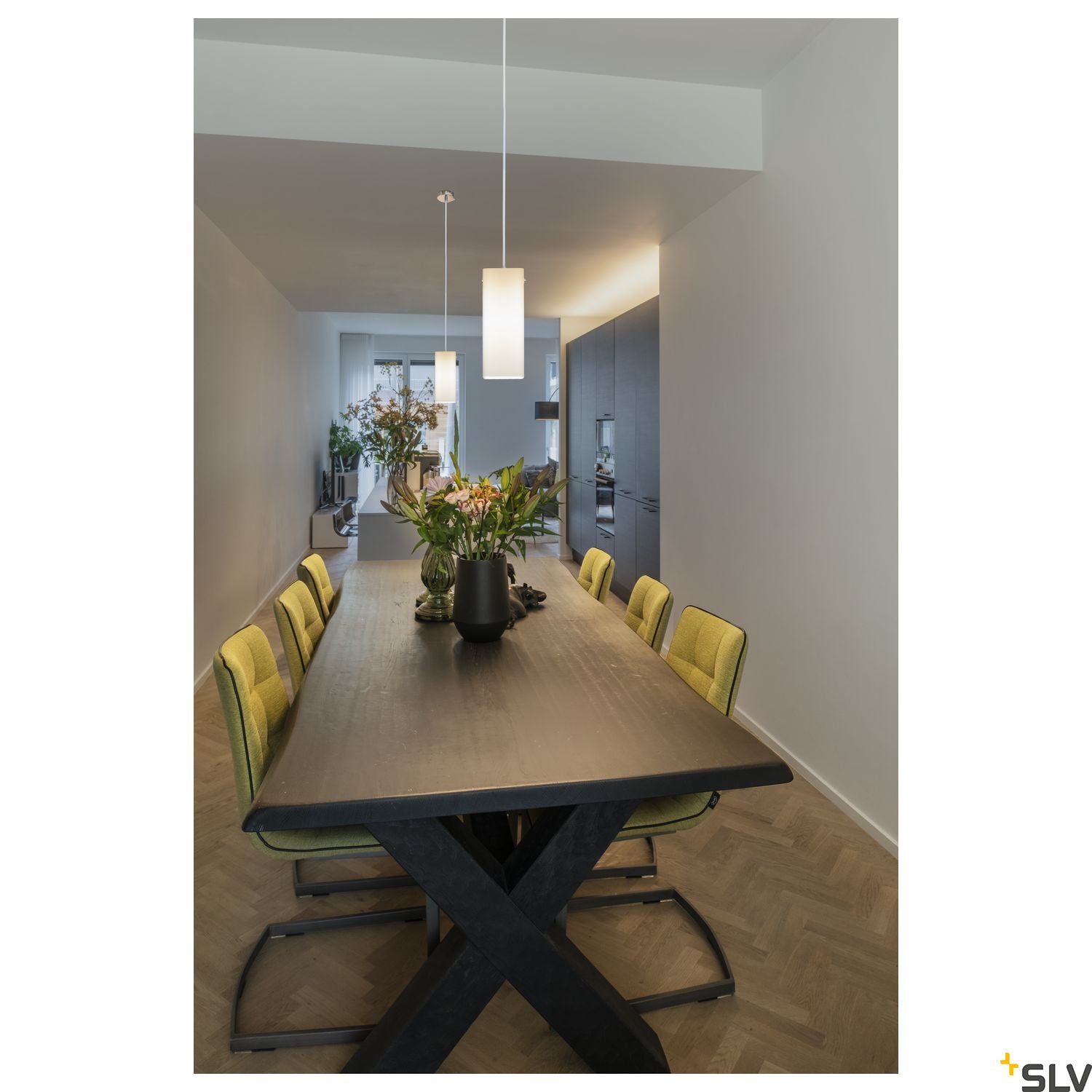 SLV QUADRASS Indoor pendant E27 white 1003432
