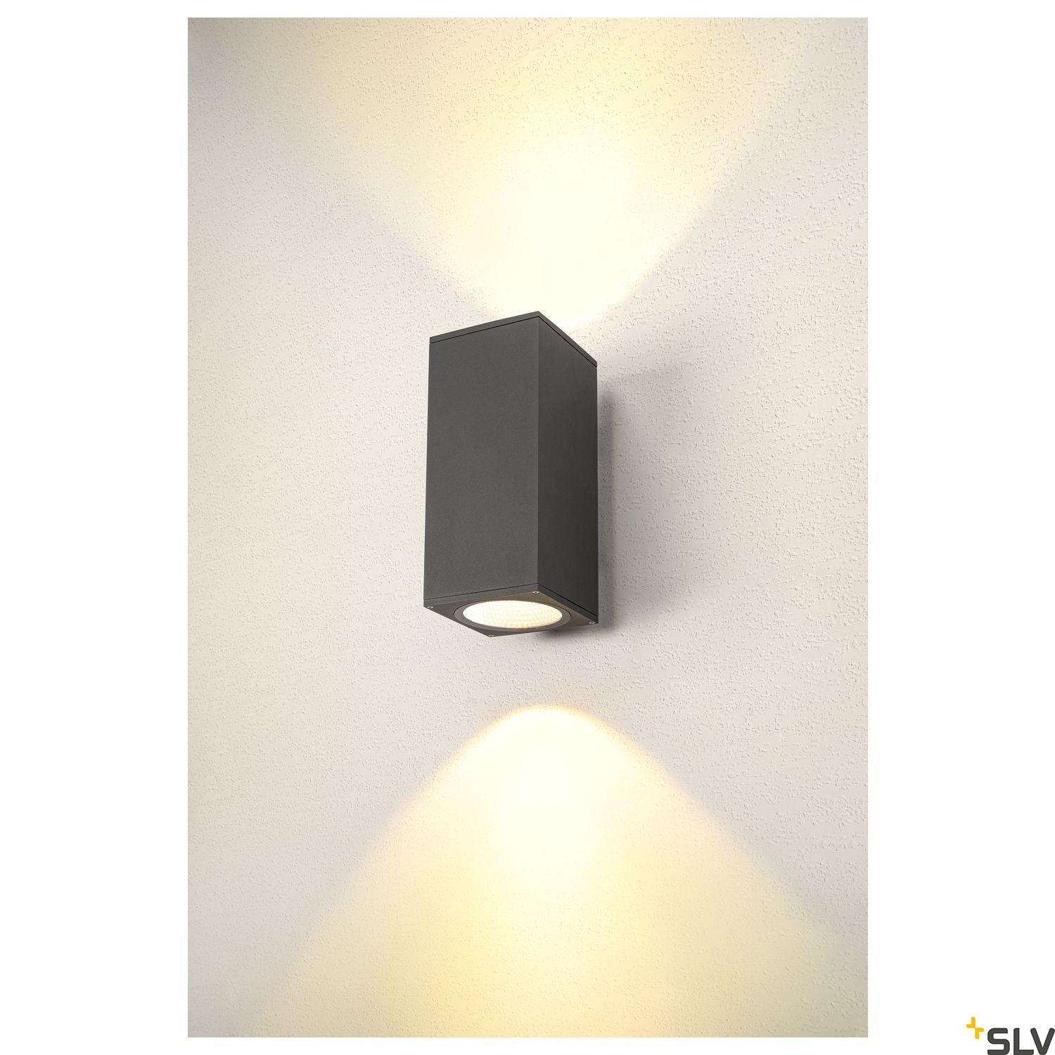 SLV ENOLA SQUARE UP/DOWN L outdoor LED surface-mounted wall light anthracite CCT 3000/4000K 1003438