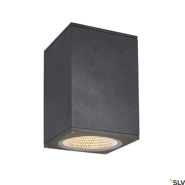 SLV ENOLA SQUARE L outdoor LED surface-mounted ceiling light anthracite CCT 3000/4000K 1003439