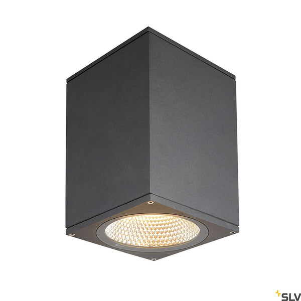 SLV ENOLA SQUARE L outdoor LED surface-mounted ceiling light anthracite CCT 3000/4000K 1003439