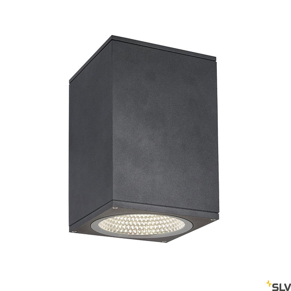 SLV ENOLA SQUARE L outdoor LED surface-mounted ceiling light anthracite CCT 3000/4000K 1003439