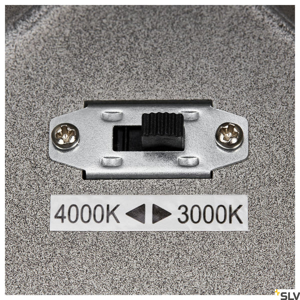 SLV ENOLA SQUARE L outdoor LED surface-mounted ceiling light anthracite CCT 3000/4000K 1003439