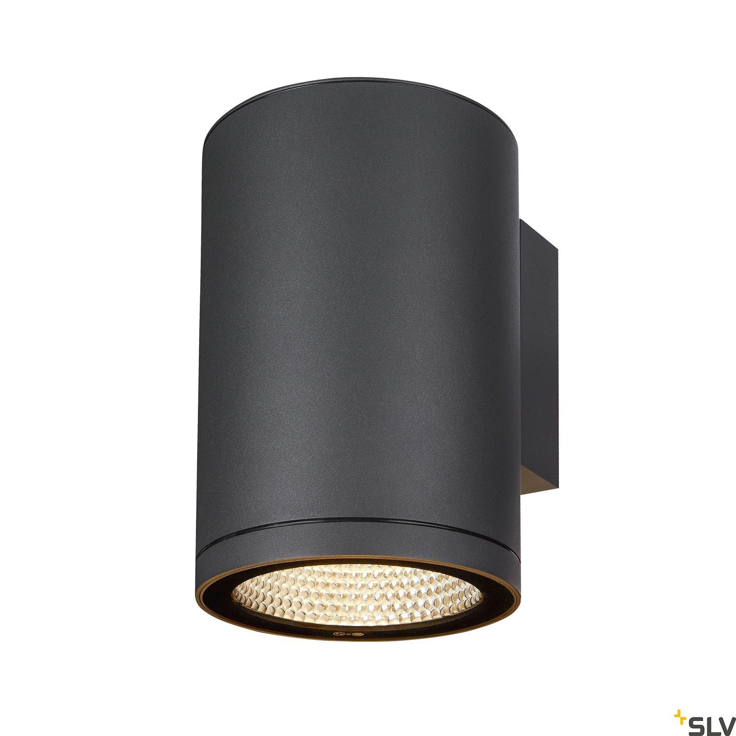 SLV ENOLA ROUND L single outdoor LED surface-mounted wall light anthracite CCT 3000/4000K 1003440