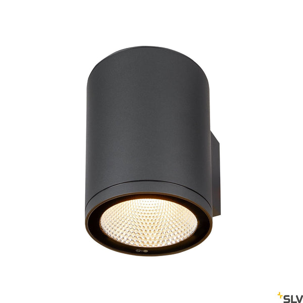 SLV ENOLA ROUND L single outdoor LED surface-mounted wall light anthracite CCT 3000/4000K 1003440
