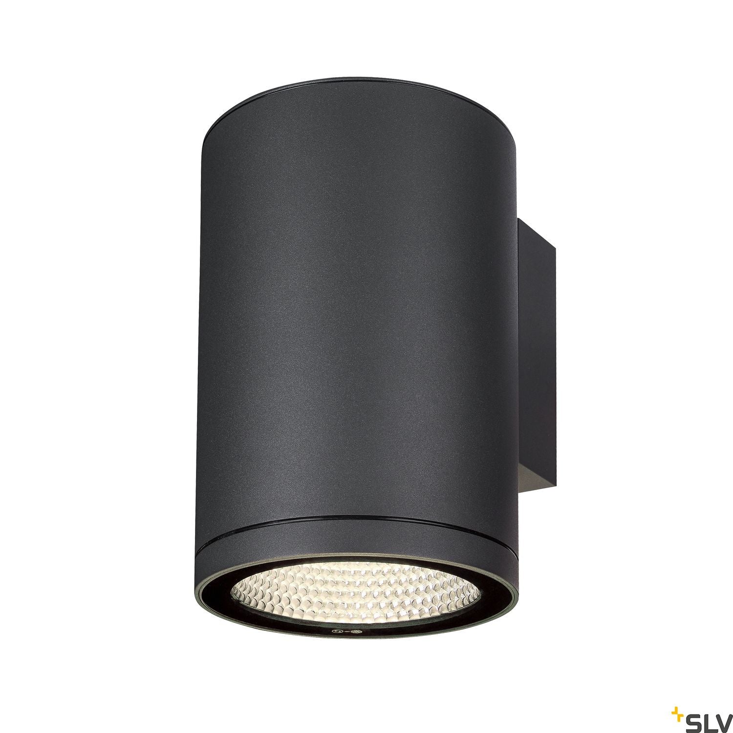 SLV ENOLA ROUND L single outdoor LED surface-mounted wall light anthracite CCT 3000/4000K 1003440