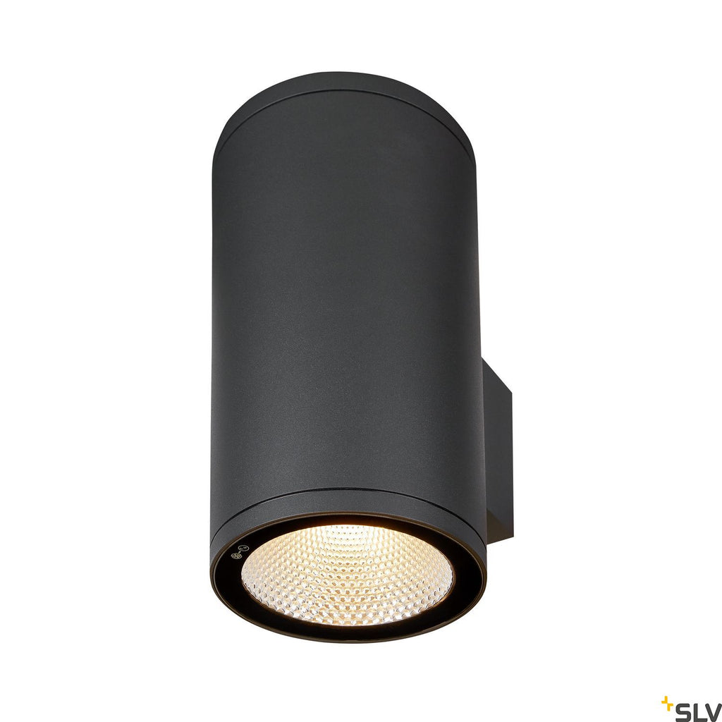 SLV ENOLA ROUND UP/DOWN L outdoor LED surface-mounted wall light anthracite CCT 3000/4000K 1003441
