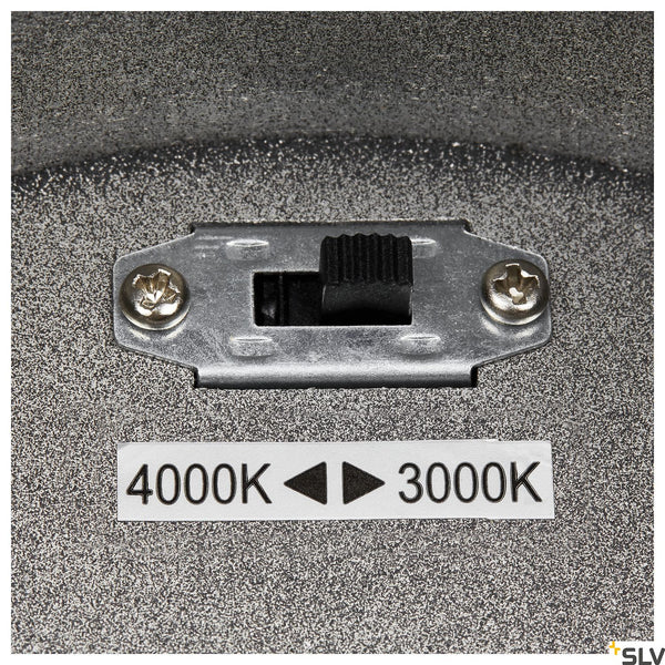 SLV ENOLA ROUND L outdoor LED surface-mounted ceiling light anthracite CCT 3000/4000K 1003442