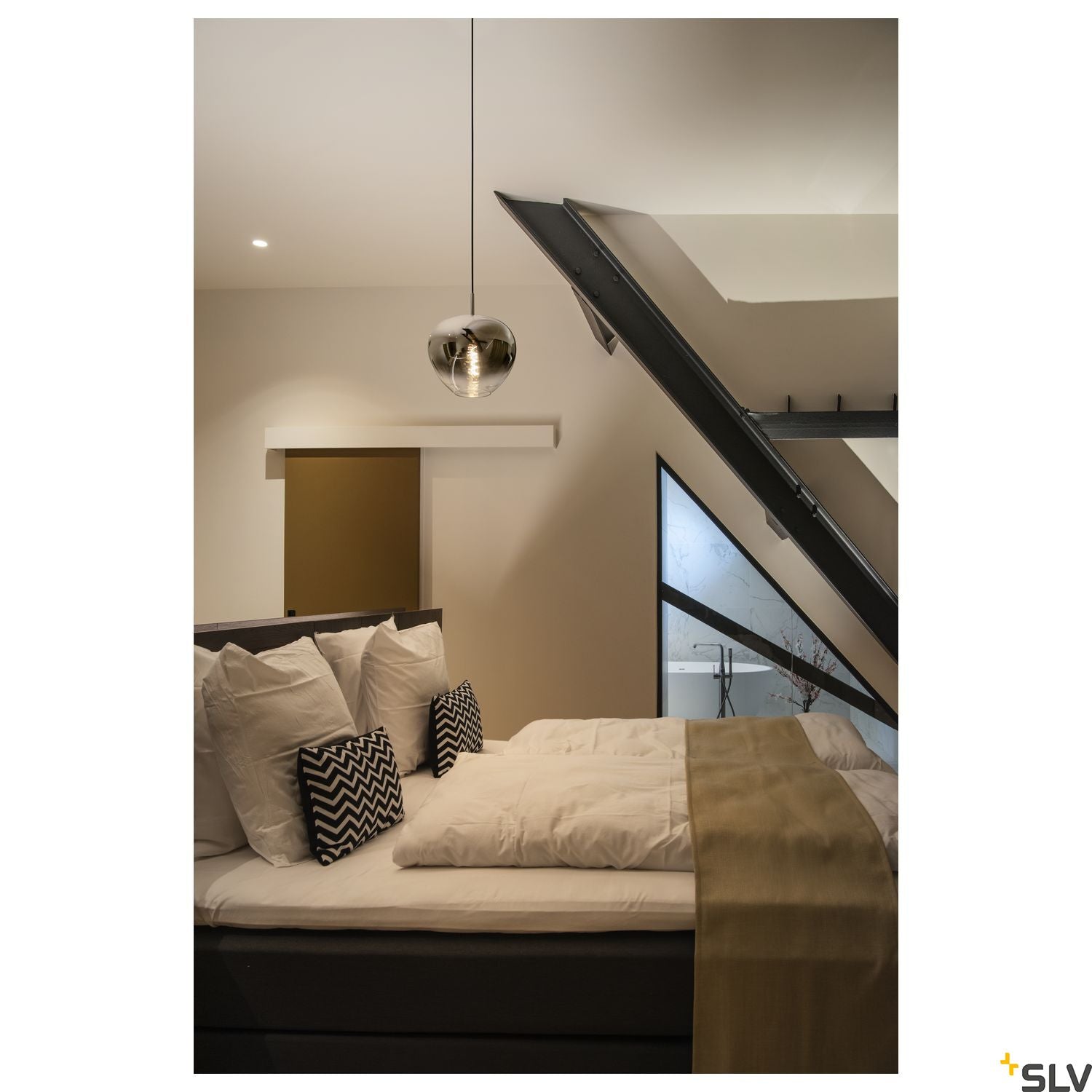 SLV PANTILO CONVEX 29 indoor pendant E27 chrome 1003443