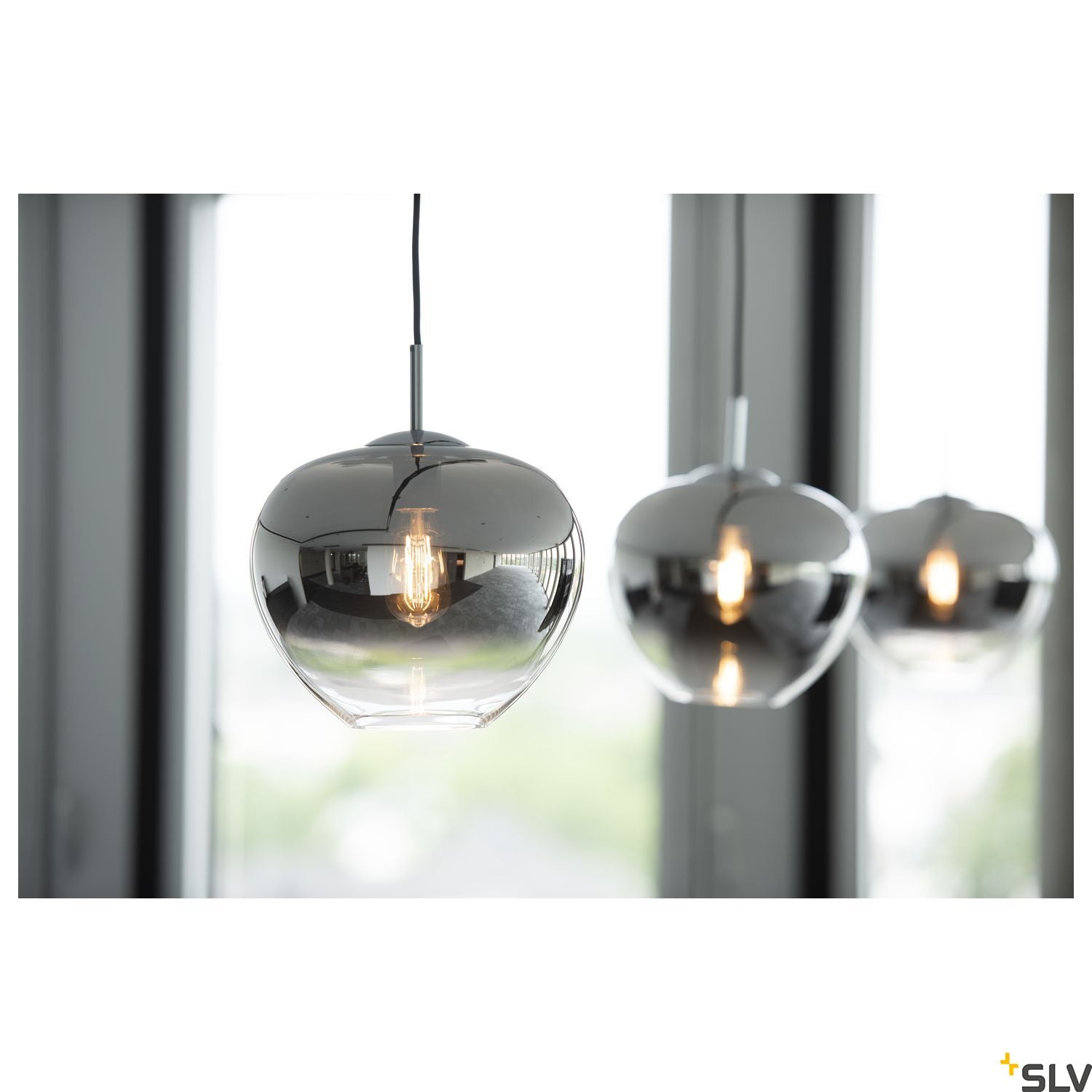 SLV PANTILO CONVEX 29 indoor pendant E27 chrome 1003443