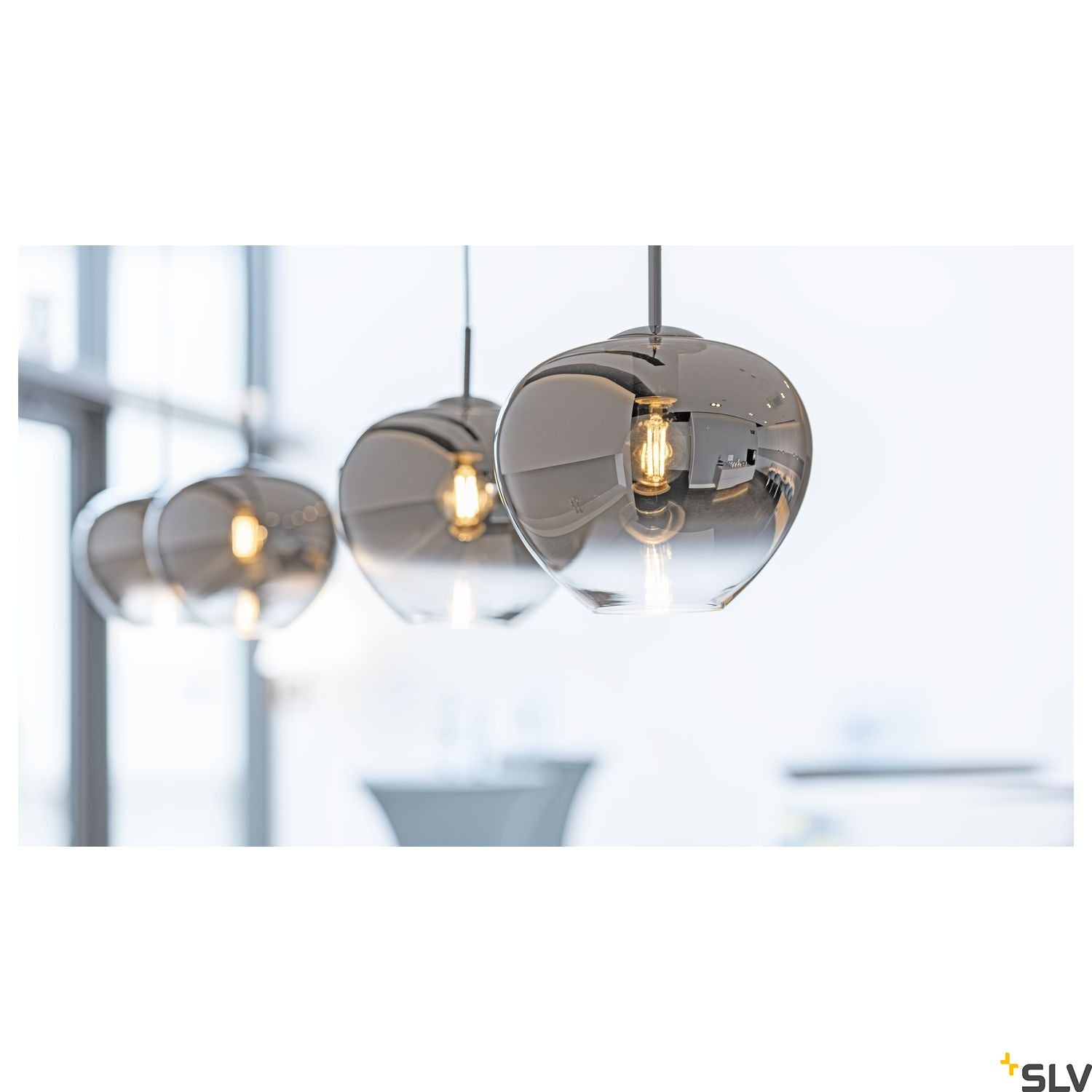 SLV PANTILO CONVEX 29 indoor pendant E27 chrome 1003443