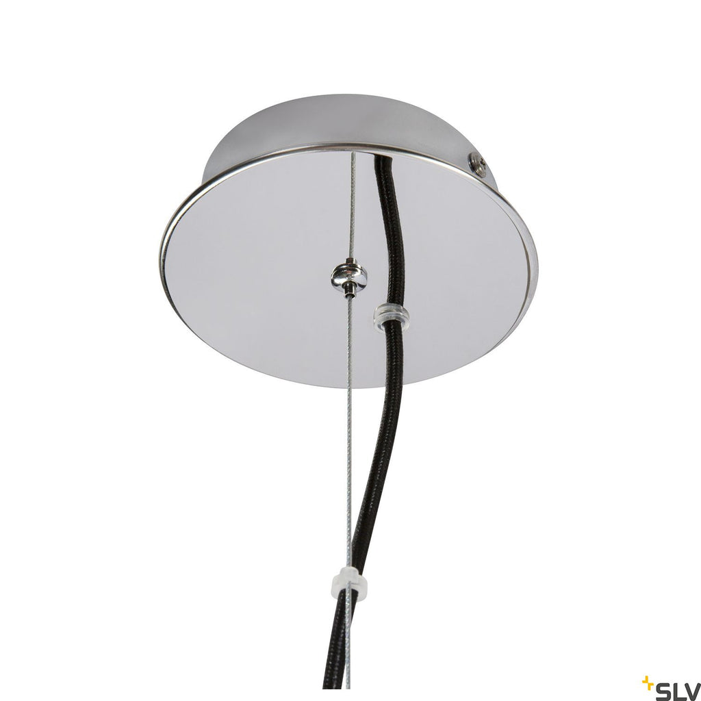 SLV PANTILO CONVEX 40 indoor pendant E27 chrome 1003444