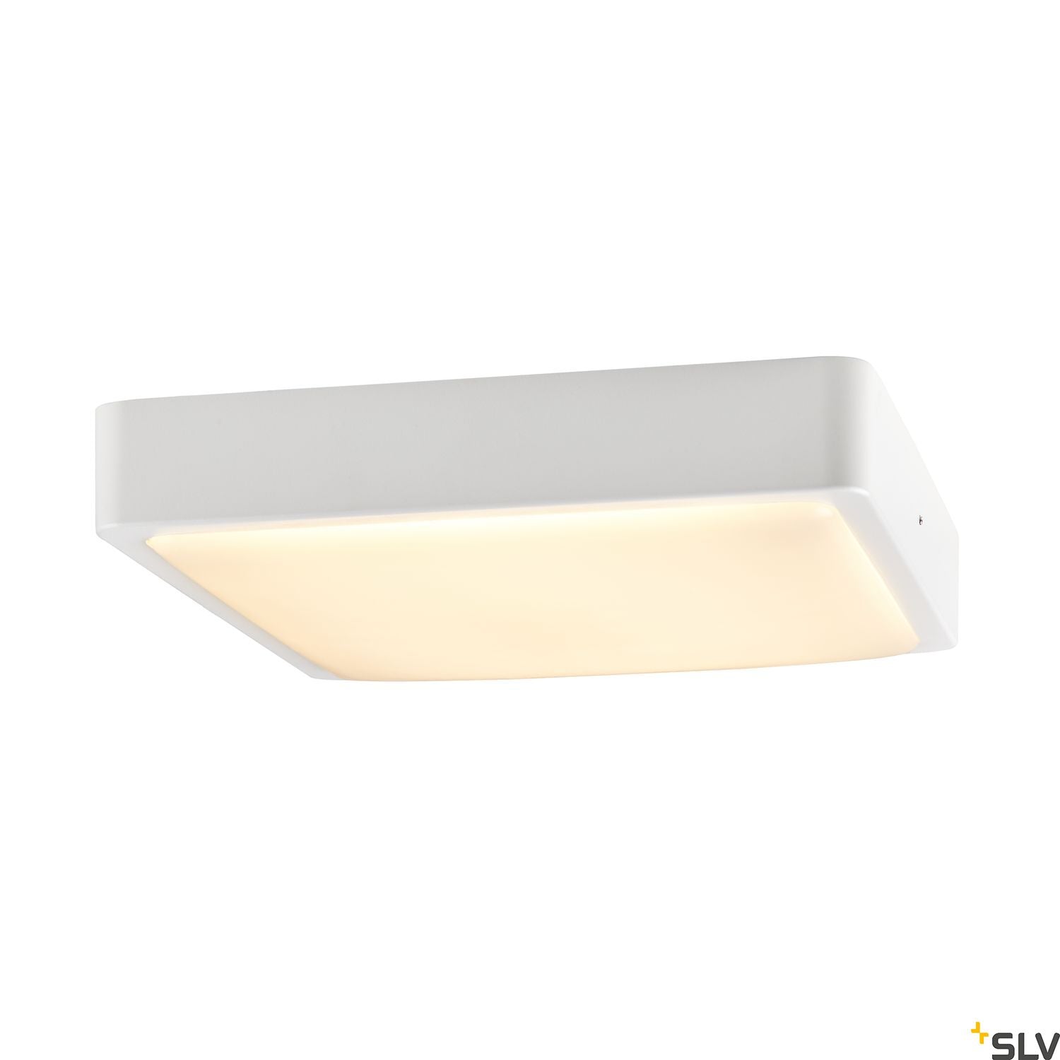 SLV AINOS SQUARE outdoor LED surface-mounted wall and ceiling light white CCT switch 3000/4000K 1003449