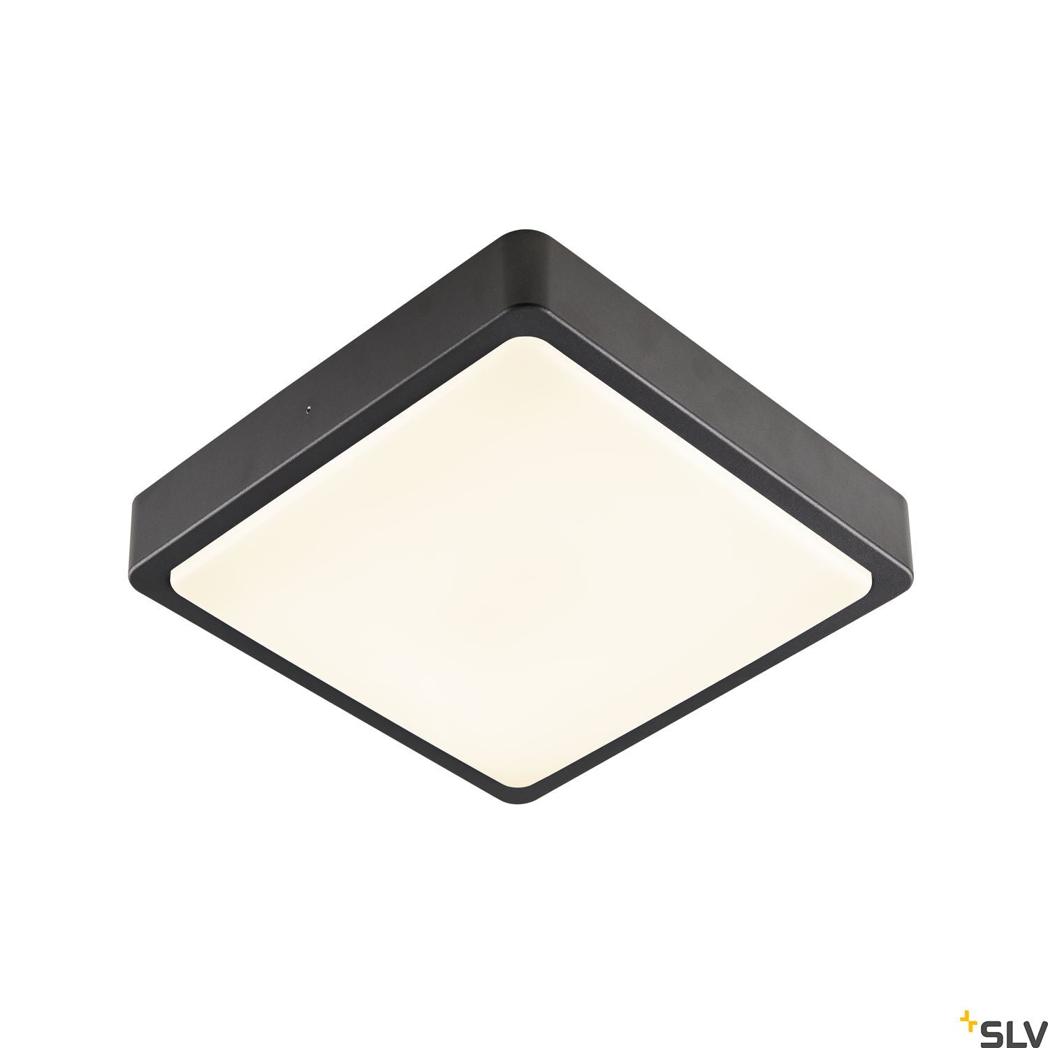 SLV AINOS SQUARE outdoor LED surface-mounted wall and ceiling light anthracite CCT switch 3000/4000K 1003450
