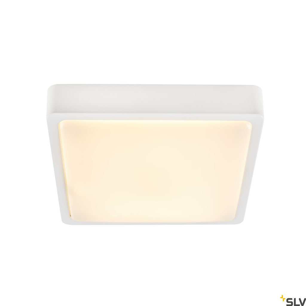 SLV AINOS SQUARE SENSOR outdoor LED surface-mounted wall and ceiling light white CCT switch 3000/4000K 1003451