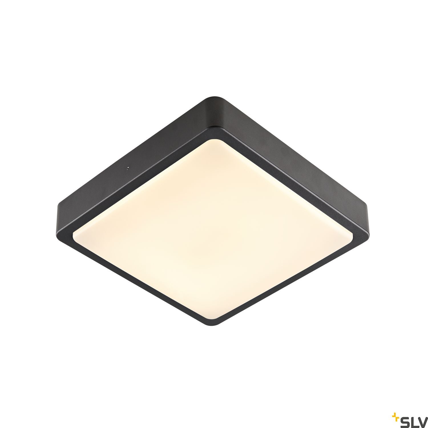 SLV AINOS SQUARE SENSOR outdoor LED surface-mounted wall and ceiling light anthracite CCT switch 3000/4000K 1003452