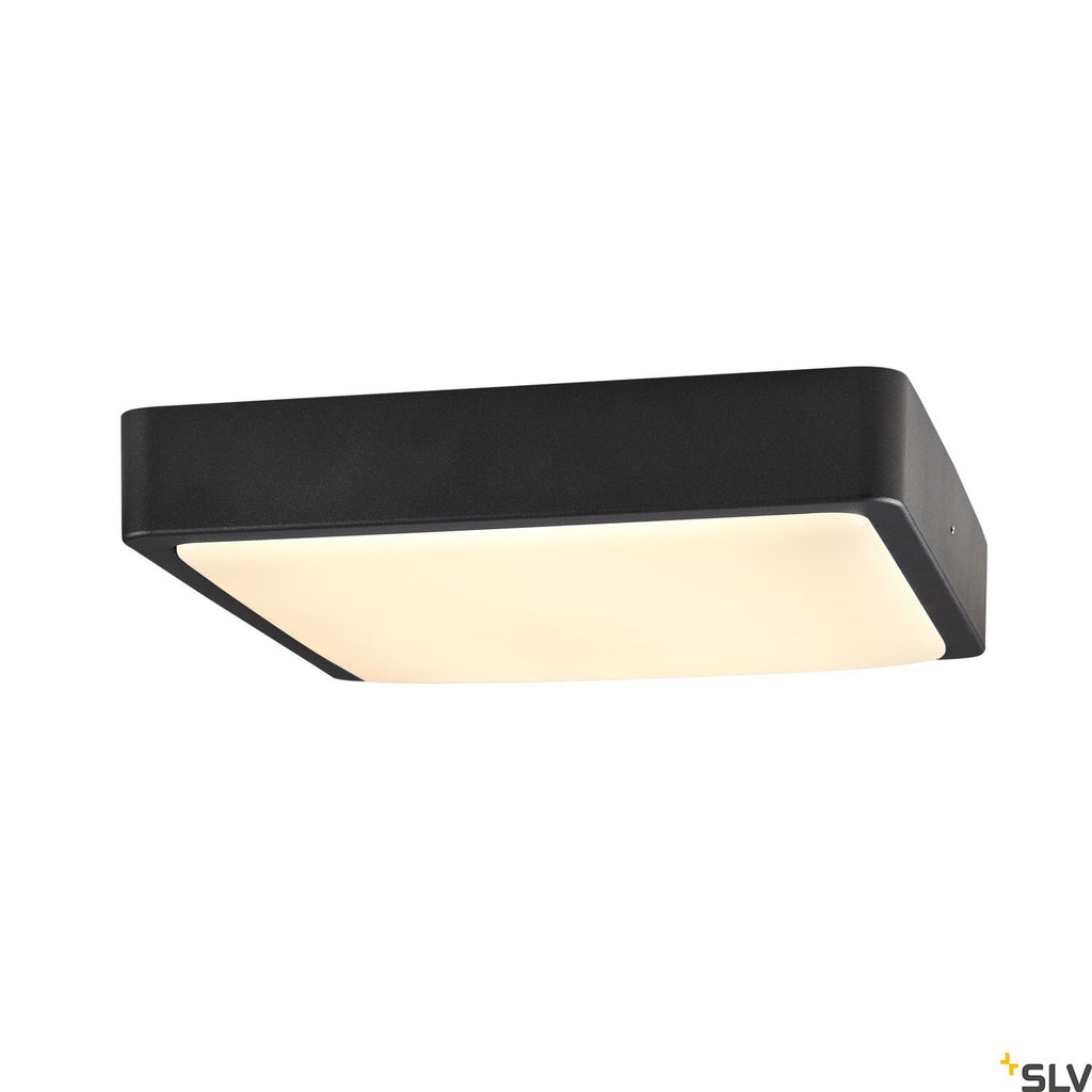 SLV AINOS SQUARE SENSOR outdoor LED surface-mounted wall and ceiling light anthracite CCT switch 3000/4000K 1003452