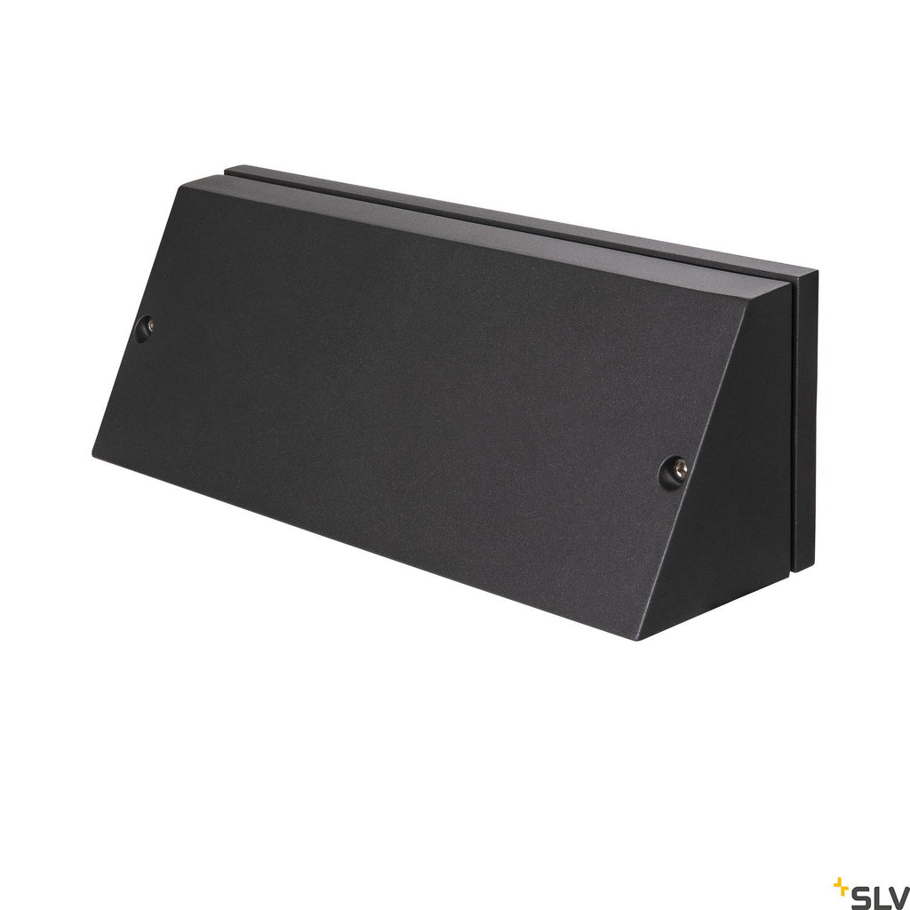 SLV PEMA® outdoor LED surface-mounted wall light black CCT switch 3000/4000K 1003453