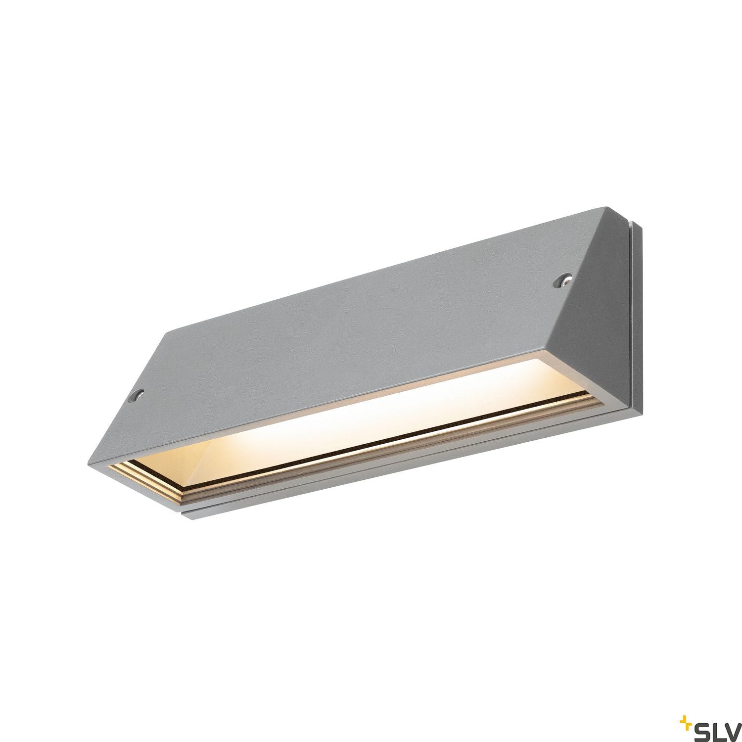 SLV PEMA® outdoor LED surface-mounted wall light grey CCT switch 3000/4000K 1003454