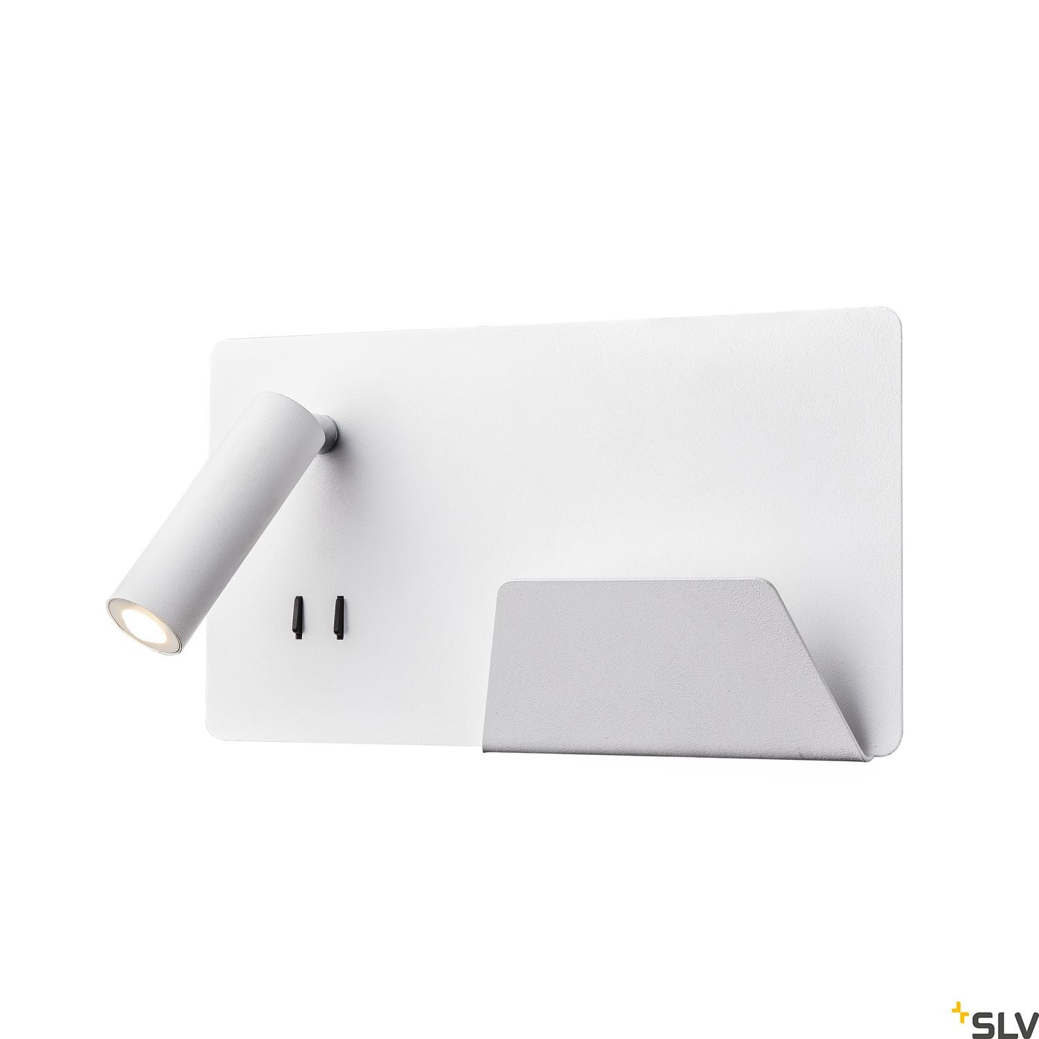 SLV SOMNILA SPOT indoor LED surface-mounted wall light 3000K white version right incl. USB connection 1003458