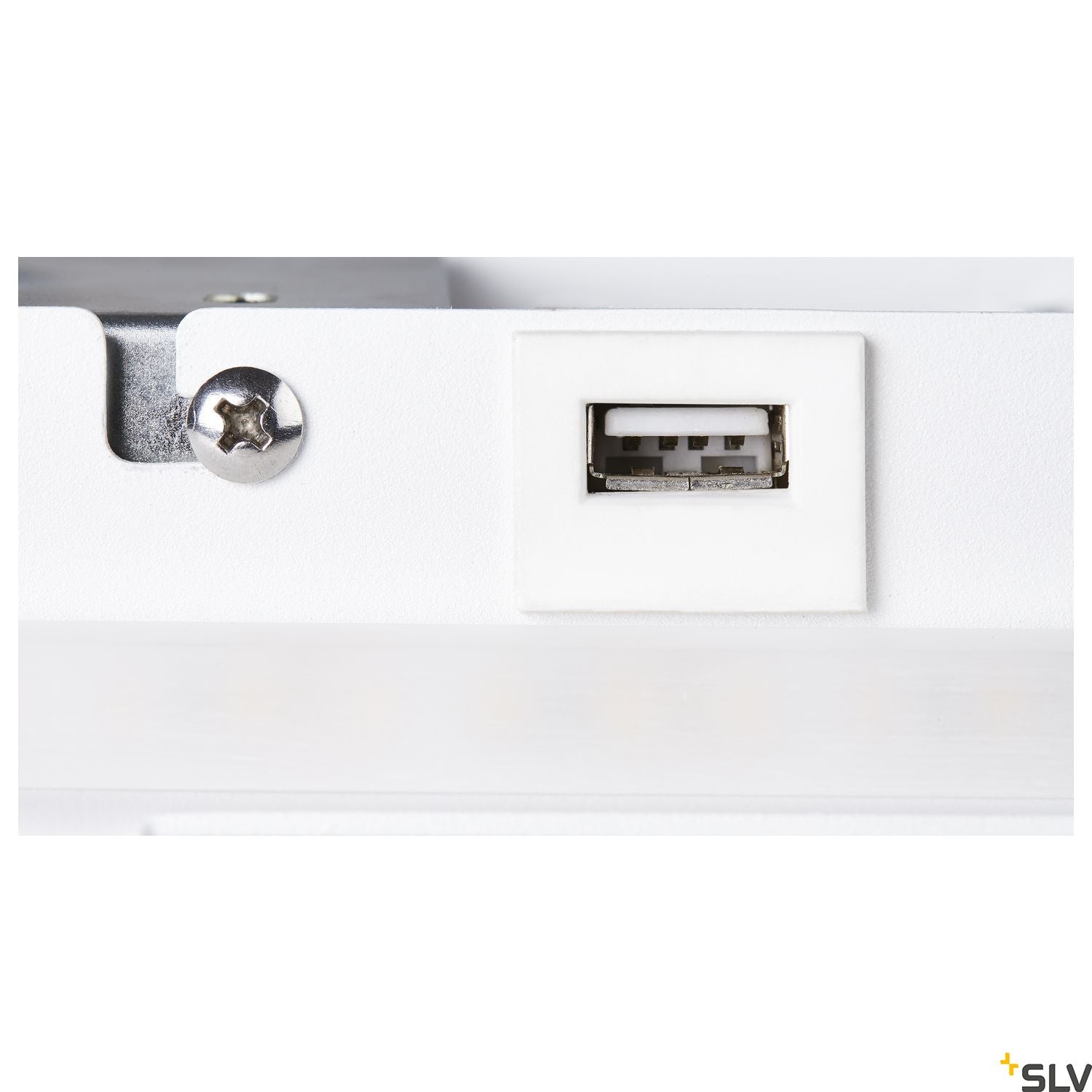 SLV SOMNILA SPOT indoor LED surface-mounted wall light 3000K white version right incl. USB connection 1003458