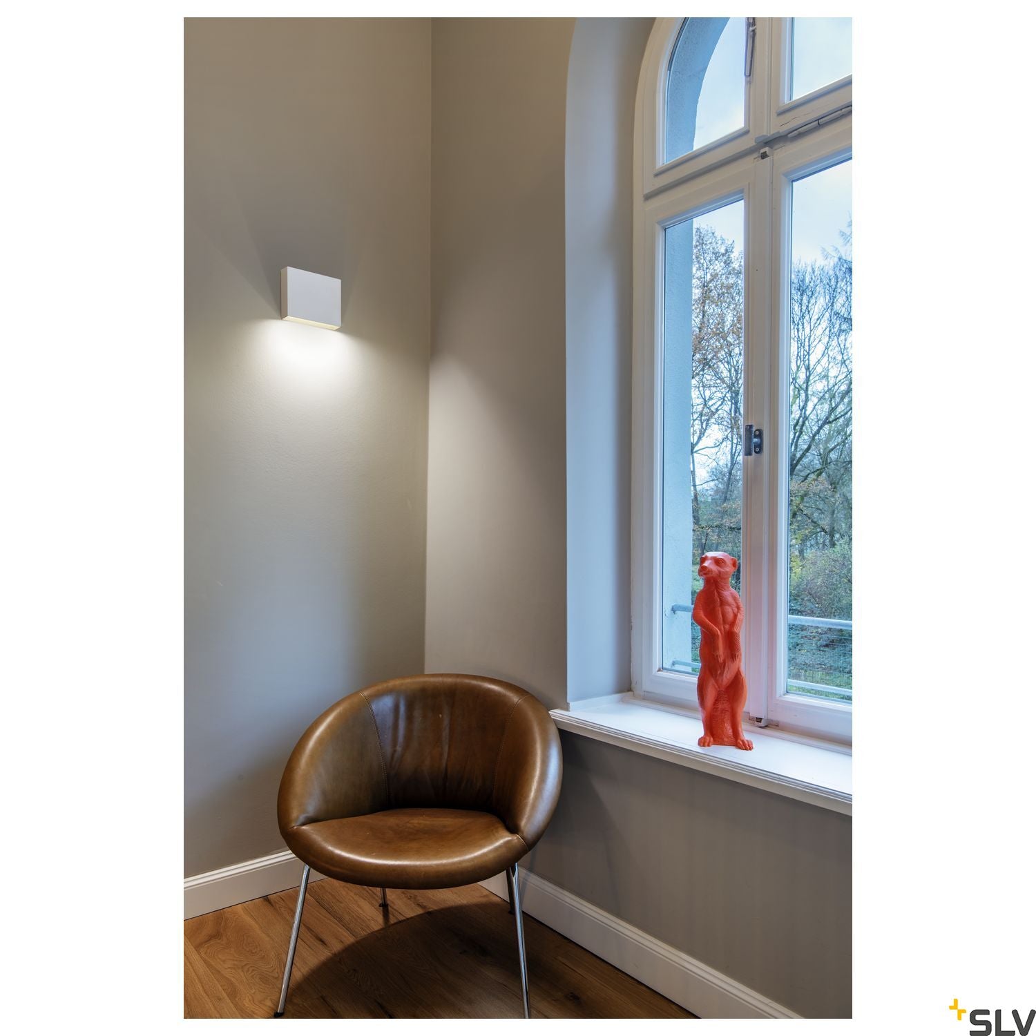 SLV QUAD FRAME 19 indoor LED surface-mounted wall light TRIAC white CCT switch 2700/3000K 1003468