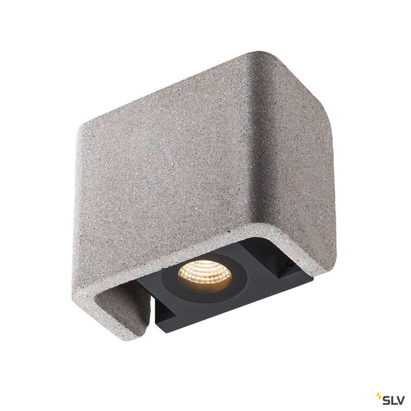 SLV MANA OUT WL, Wall-mounted light set grey/anthracite 11W 650lm 3000K CRI80 60° Phase cut-off 1003470