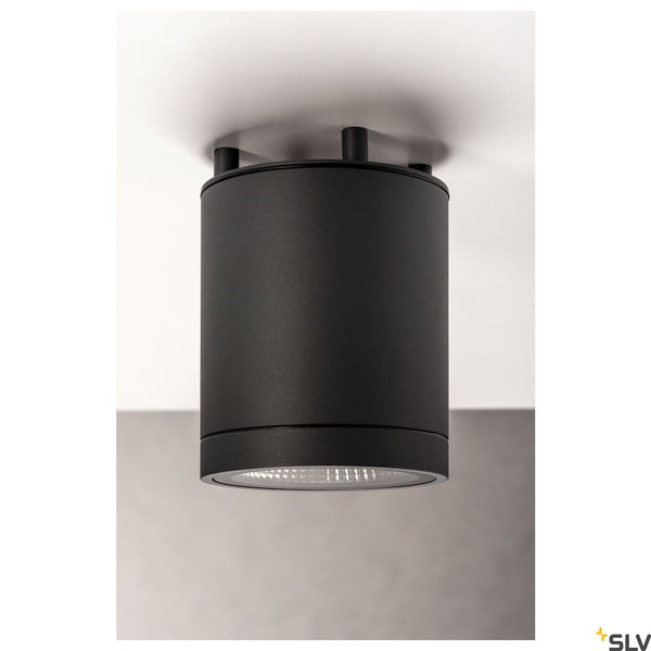 SLV ENOLA ROUND M outdoor LED surface-mounted ceiling light anthracite CCT 3000/4000K 1003427