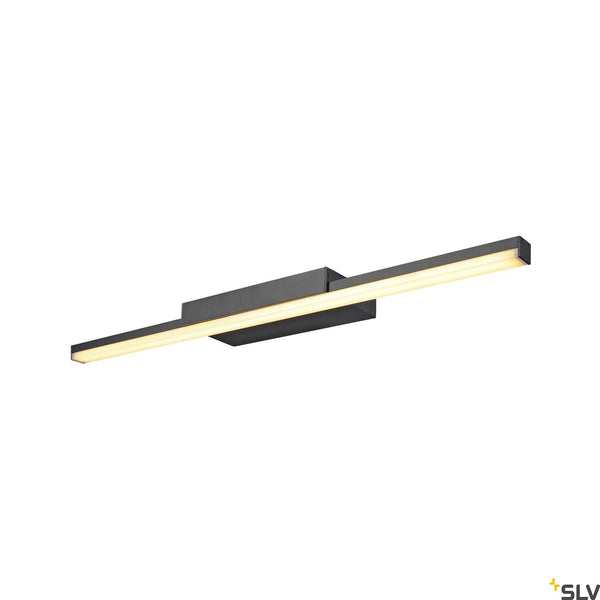 SLV GLENOS® 60, indoor LED mirror light black CCT switch 3000/4000K 1003506