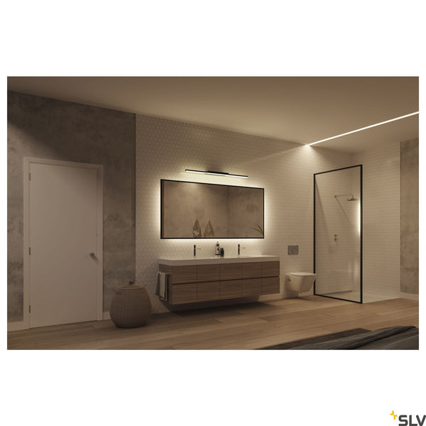 SLV GLENOS® 60, indoor LED mirror light black CCT switch 3000/4000K 1003506