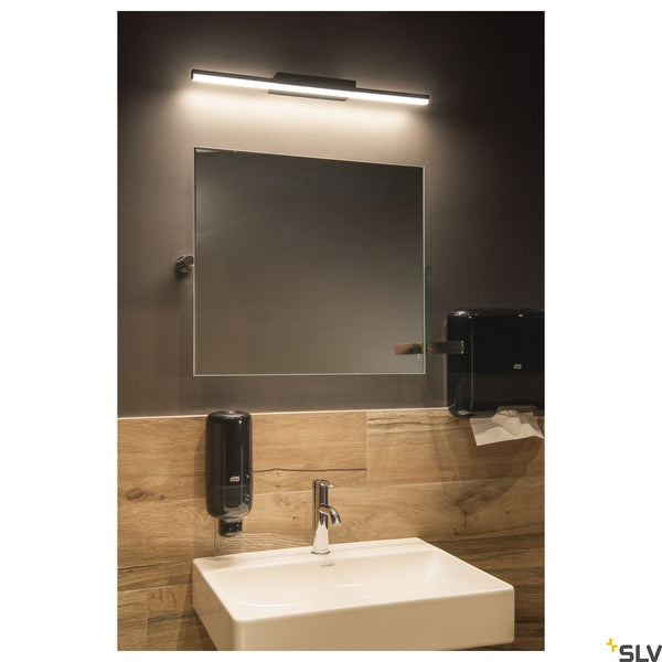 SLV GLENOS® 60, indoor LED mirror light black CCT switch 3000/4000K 1003506