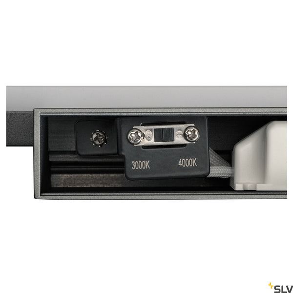 SLV GLENOS® 60, indoor LED mirror light black CCT switch 3000/4000K 1003506