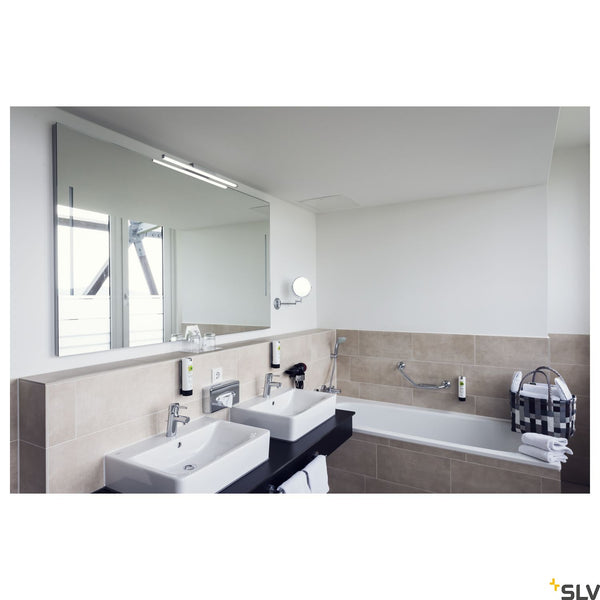 SLV GLENOS® 60, indoor LED mirror light grey CCT switch 3000/4000K 1003508