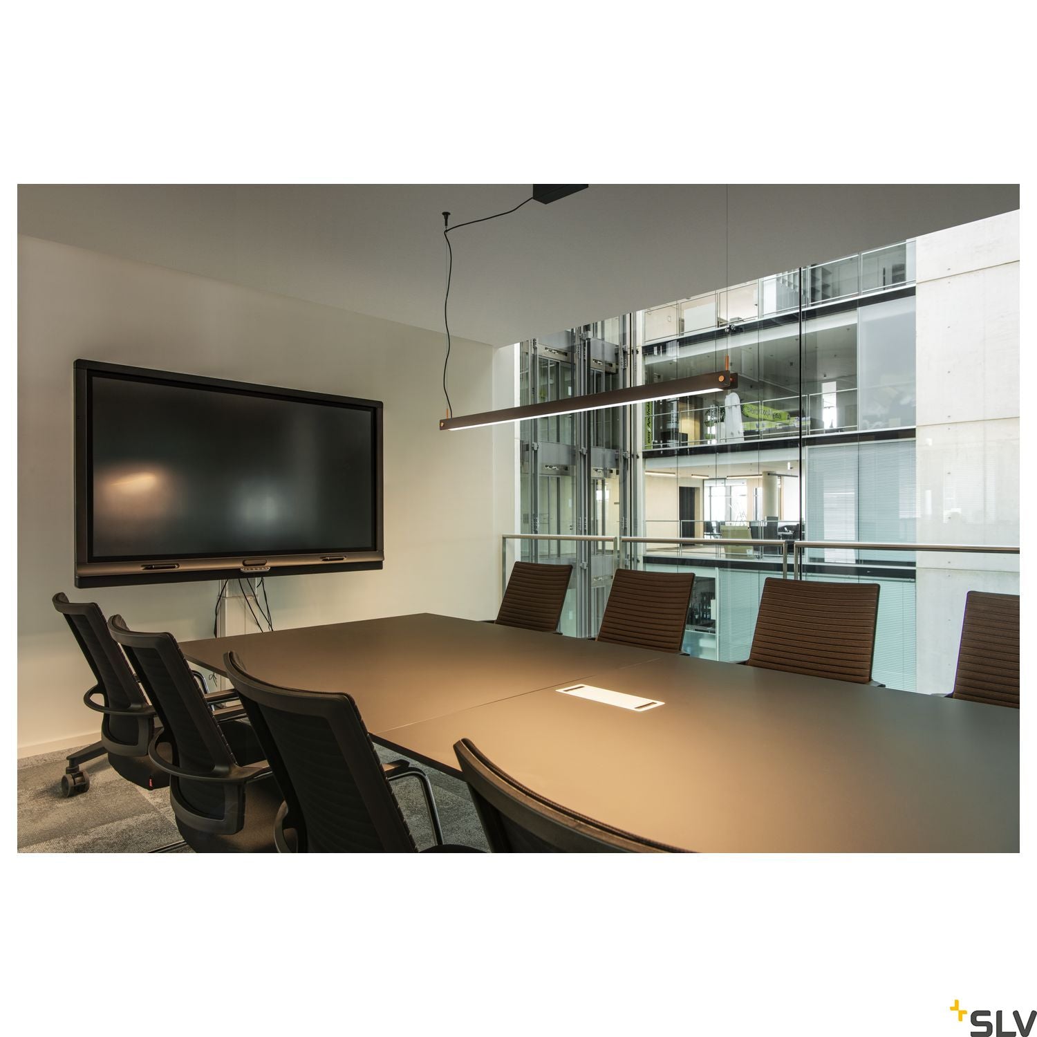 SLV NOYA PD PHASE Indoor LED pendant light black CCT switch 2700/3000K 1003530