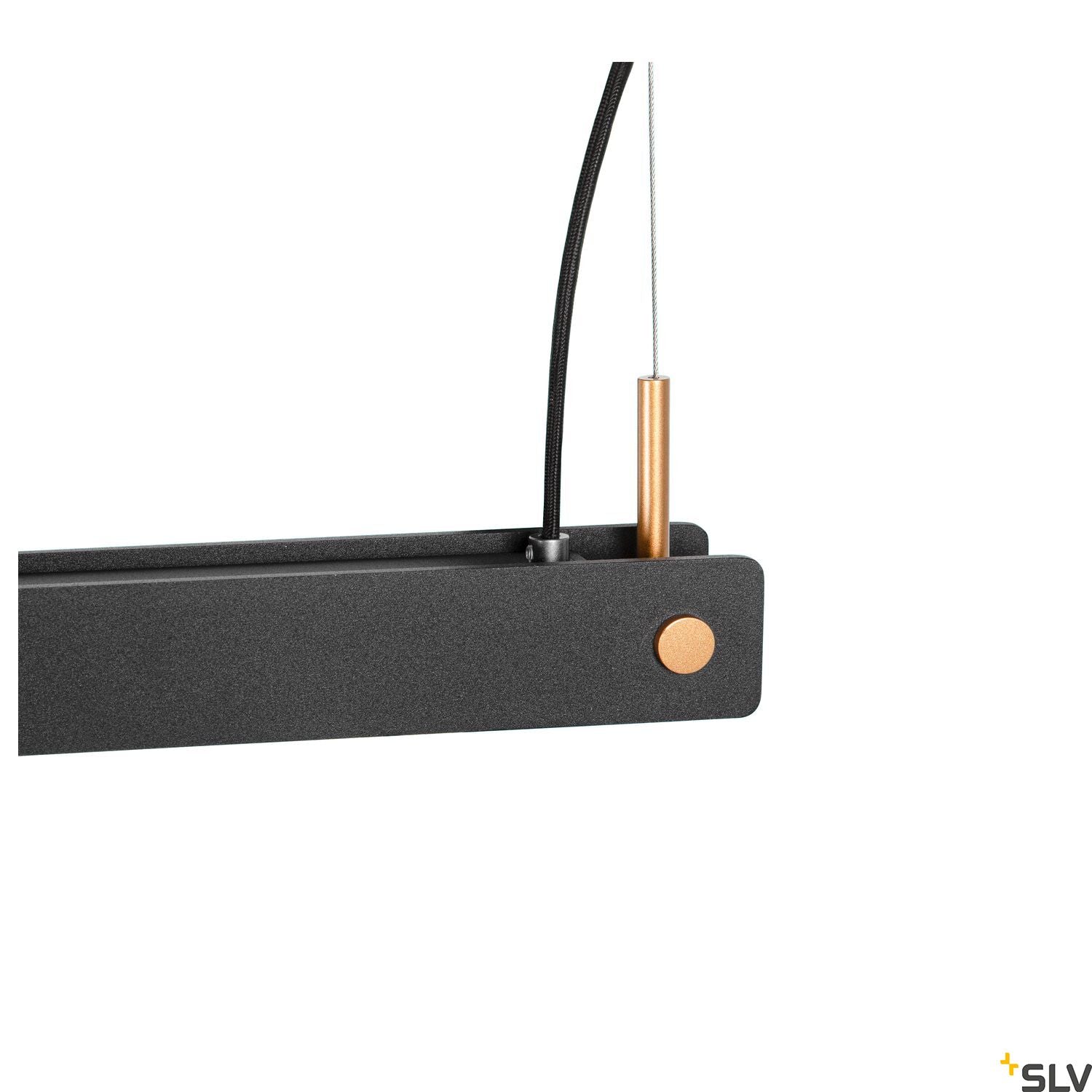 SLV NOYA PD PHASE Indoor LED pendant light black CCT switch 2700/3000K 1003530