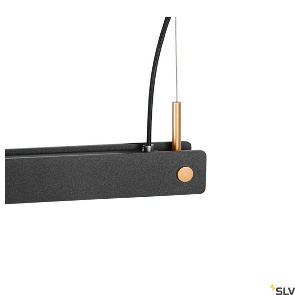 SLV NOYA PD PHASE Indoor LED pendant light black CCT switch 2700/3000K 1003530