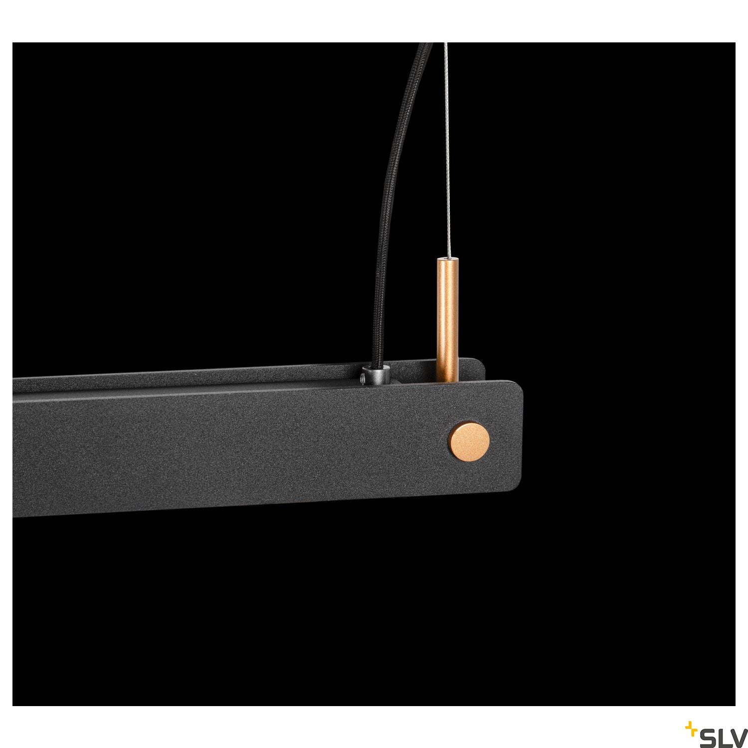 SLV NOYA PD PHASE Indoor LED pendant light black CCT switch 2700/3000K 1003530