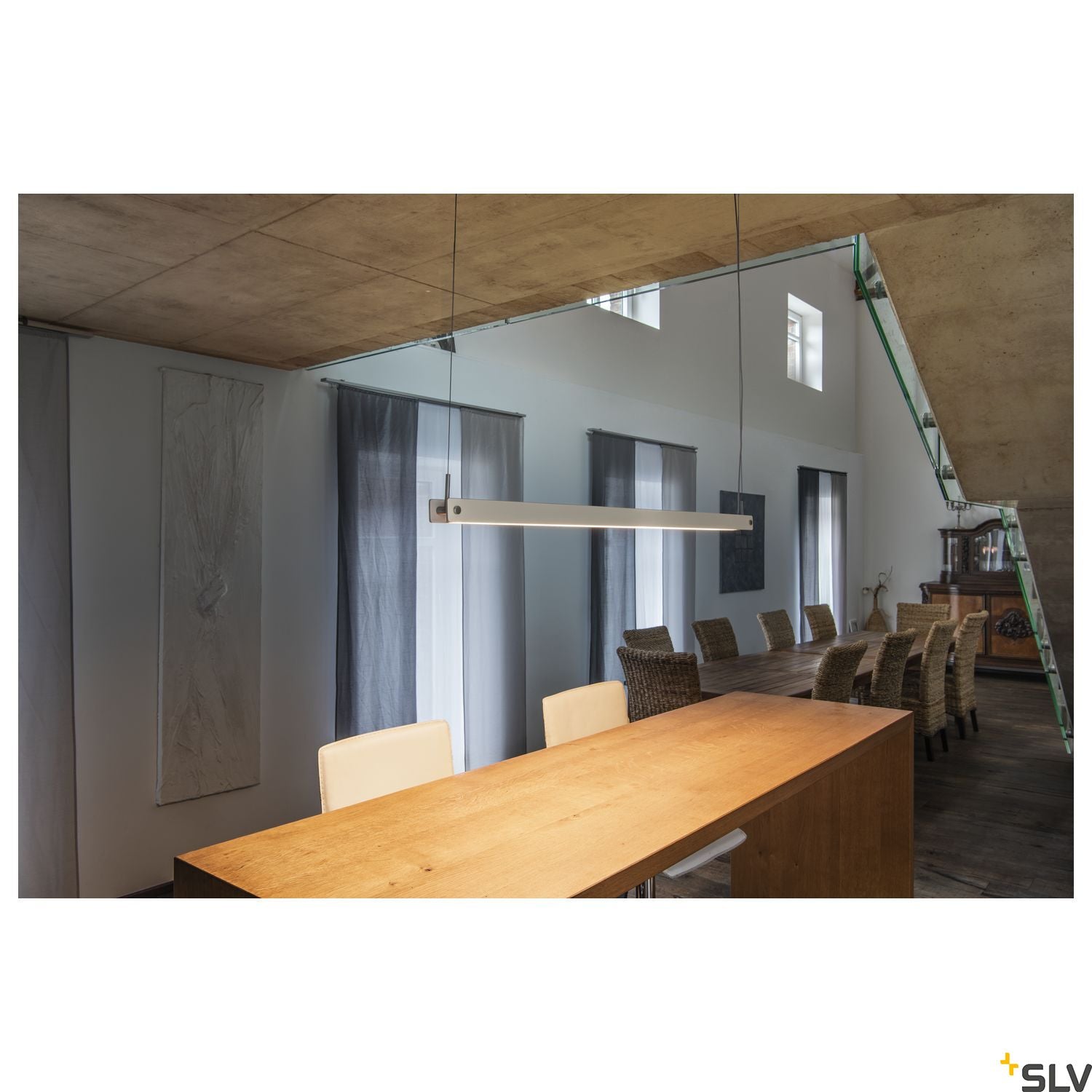 SLV NOYA PD PHASE Indoor LED pendant light white CCT switch 2700/3000K 1003532