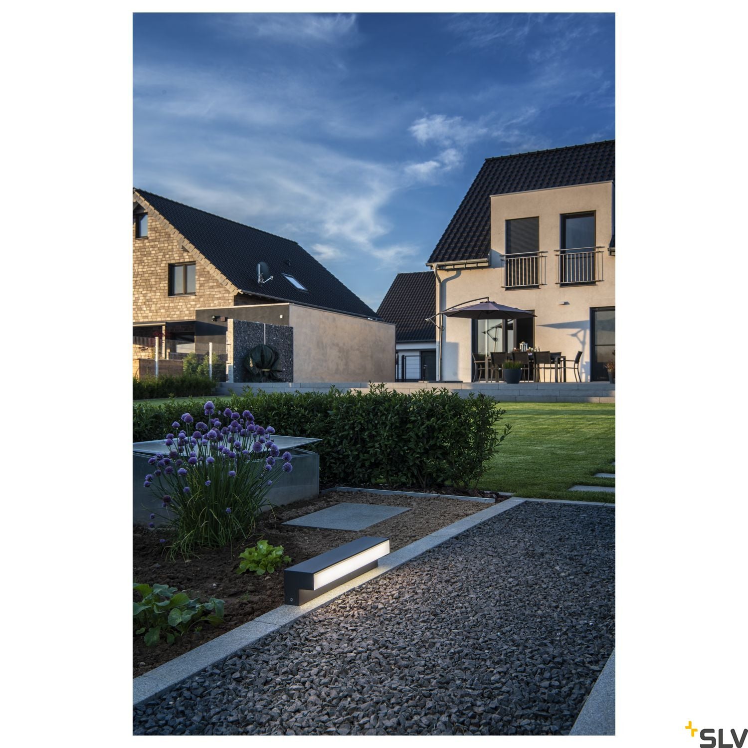 SLV L-LINE OUT 60 FL Outdoor LED free-standing light anthracite CCT switch 3000/4000K 1003535